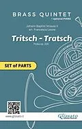 E-Book (epub) "Tritsch-Tratsch Polka" Brass quintet/ensemble and opt.Piano (parts) von Johann Strauss II, Brass Series Glissato