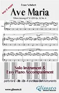 E-Book (epub) Ave Maria (Schubert) - Solo & Easy Piano (key C) von Franz Schubert