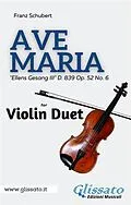 E-Book (epub) Violin duet - Ave Maria by Schubert von Franz Schubert
