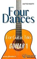 E-Book (epub) Guitar 1 part of "Four Dances" for Guitar trio von Georges Bizet, Amilcare Ponchielli, Matteo Rigotti