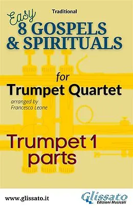 E-Book (epub) Bb Trumpet 1 part of "8 Gospels & Spirituals" for Trumpet quartet von American Traditional