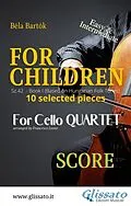 E-Book (epub) "For Children" by Bartók for Cello Quartet (score) von Béla Bartók
