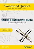 E-Book (epub) Woodwind Quartet "Unter Donner und Blitz" score & parts von Johann II Strauss