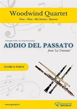 E-Book (epub) Woodwind Quartet "Addio del Passato" score & parts von Giuseppe Verdi