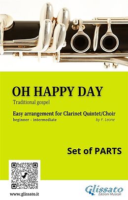 eBook (epub) Oh Happy Day - Clarinet Quintet/Choir (set of 10 parts) de Gospel Traditional