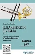 E-Book (epub) Bassoon part "Il Barbiere di Siviglia" for woodwind quintet von Gioacchino Rossini