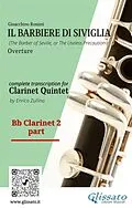 E-Book (epub) Bb Clarinet 2 part of "Il Barbiere di Siviglia" for Clarinet Quintet von Gioacchino Rossini