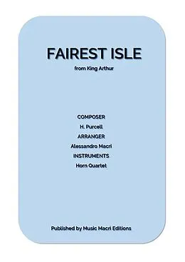 E-Book (epub) FAIREST ISLE from King Arthur by H. Purcell von Alessandro Macrì