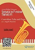 E-Book (epub) (tuba part) Sonata in F minor - Contrabass Tuba and Piano von Angelo Piazzini, Georg Philipp Telemann