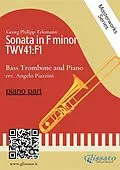 E-Book (epub) (piano part) Sonata in F minor - Bass Trombone and Piano von Angelo Piazzini, Georg Philipp Telemann