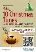 E-Book (epub) Bb Trombone/ Euphonium 2 t.c. part of "10 Easy Christmas Tunes" for Brass Quartet or Quintet von Christmas Carols, a cura di Francesco Leone