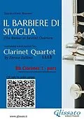 E-Book (epub) Bb Clarinet 1 part of "Il Barbiere di Siviglia" for Clarinet Quartet von Gioacchino Rossini