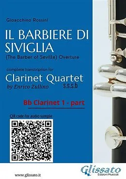 E-Book (epub) Bb Clarinet 1 part of "Il Barbiere di Siviglia" for Clarinet Quartet von Gioacchino Rossini