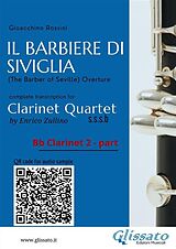 E-Book (epub) Bb Clarinet 2 part of "Il Barbiere di Siviglia" for Clarinet Quartet von Gioacchino Rossini