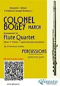 E-Book (epub) Percussions (optional) part of "Colonel Bogey" for Flute Quartet von Kenneth J. Alford, a cura di Francesco Leone, Frederick Joseph Ricketts