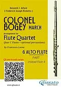 E-Book (epub) Alto Flute (instead Flute 4) part of "Colonel Bogey" for Flute Quartet von Kenneth J. Alford, a cura di Francesco Leone, Frederick Joseph Ricketts