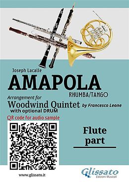 eBook (epub) Flute part of "Amapola" for Woodwind Quintet de Joseph Lacalle, a cura di Francesco Leone