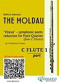 E-Book (epub) C Flute 1 part of "The Moldau" for Flute Quartet von Bedrich Smetana, a cura di Francesco Leone