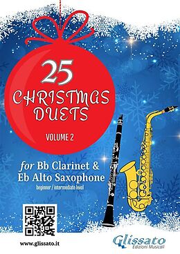 eBook (epub) 25 Christmas Duets for Bb Clarinet & Alto Sax - volume 2 de Christmas Carols