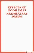 E-Book (epub) Effects of Moon in 27 Nakshatra Padas von Saket Shah