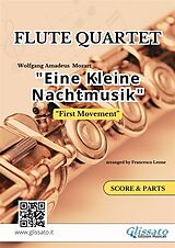 E-Book (epub) Flute Quartet "Eine Kleine Nachtmusik" (first movement) score & parts von a cura di Francesco Leone, Amadeus Wolfgang Mozart