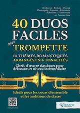 eBook (epub) 40 Duos Faciles pour Trompette - 10 Thèmes Romantiques Arrangés en 4 Tonalités de Robert Schumann, Anton Rubinstein, Modest Mussorgsky