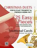 E-Book (epub) Christmas Duets for B-flat Trumpet and French Horn in F | 25 Easy Pieces for Beginners and Early Intermediate von Christmas Carols, Christmas Carol English, Christmas Carol Hispanic