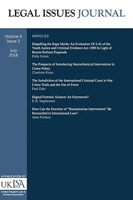 E-Book (epub) Legal Issues Journal 6(2) von United Kingdom Law and Society Association