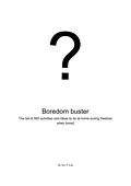 E-Book (epub) BOREDOM BUSTER. The list of 500 activities and ideas to do at home during free time when bored (What to do at home, #1) von Sex Y Fun