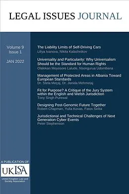 E-Book (epub) Legal Issues Journal 9(2) von United Kingdom Law and Society Association