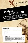 E-Book (epub) Riddle Revolution: 221 Brain-Bending Puzzles, 111 Quiz Riddles, 110 Warmup Wonders, Fun Facts Galore, and Your Personal Riddle Report Card! (Education by Riddles, #1) von Drew Zeitlin
