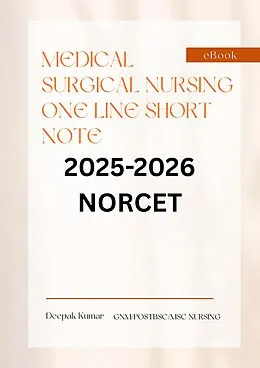 E-Book (epub) Medical surgical nursing one line short notes von Deepak Kumar
