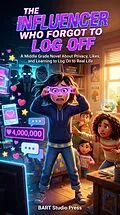 E-Book (epub) The Influencer Who Forgot to Log Off : A Middle Grade Novel About Privacy, Likes, and Learning to Log On to Real Life von Bart Studio Press