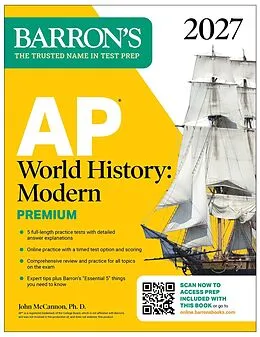 E-Book (epub) AP World History: Modern Premium, 2027: Prep Book With 5 Practice Tests + Comprehensive Review + Online Practice von John McCannon