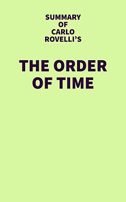 eBook (epub) Summary of Carlo Rovelli's The Order of Time de IRB Media