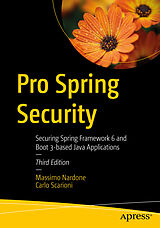 Couverture cartonnée Pro Spring Security de Carlo Scarioni, Massimo Nardone