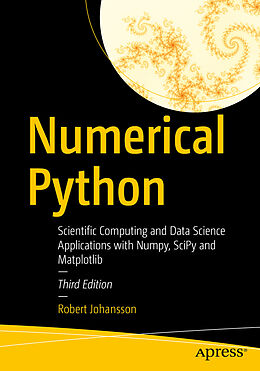 Couverture cartonnée Numerical Python de Robert Johansson