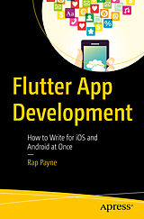 Couverture cartonnée Flutter App Development de Rap Payne