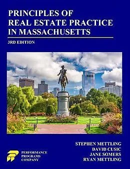 E-Book (epub) Principles of Real Estate Practice in Massachusetts von Stephen Mettling, David Cusic, Ryan Mettling