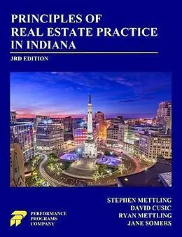 E-Book (epub) Principles of Real Estate Practice in Indiana von Stephen Mettling, David Cusic, Ryan Mettling