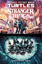 Couverture cartonnée Teenage Mutant Ninja Turtles x Stranger Things de Cameron Chittock, Fero Pe