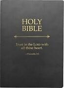 Couverture en cuir KJV Holy Bible, Trust in the Lord Life Verse Edition, Large Print, Black Ultrasoft de Whitaker House