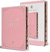 Kartonierter Einband KJV Holy Bible, Giant Print Thinline Large format, Pink Premium Imitation Leather with Ribbon Marker, Red Letter, and Thumb Index von ORIGIN