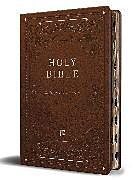 Couverture cartonnée KJV Holy Bible, Giant Print Thinline Large format, Brown Premium Imitation Leath er with Ribbon Marker, Red Letter, and Thumb Index de KING JAMES VERSION