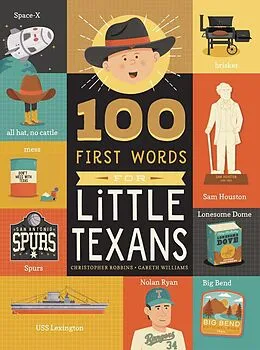 E-Book (epub) 100 First Words for Little Texans von Christopher Robbins