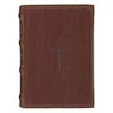 Leder-Einband KJV Bible Pocket Leather Brown Cross von 