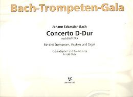 Johann Sebastian Bach Notenblätter Concerto D-Dur nach BWV249