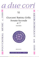 Giovanni Battista Grillo Notenblätter Sonata seconda a 7