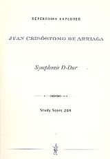 Juan Crisóstomo de Arriaga Notenblätter Sinfonie D-Dur