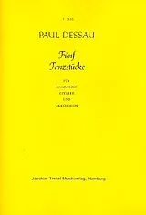Paul Dessau Notenblätter 5 Tanzstücke für Mandoline, Gitarre